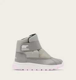 SOREL CHILDREN'S WHITNEY™ III STRAP MID Waterproof Boot Dove, Pink Dawn Online