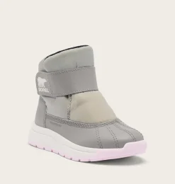 SOREL CHILDREN'S WHITNEY™ III STRAP MID Waterproof Boot Dove, Pink Dawn Online