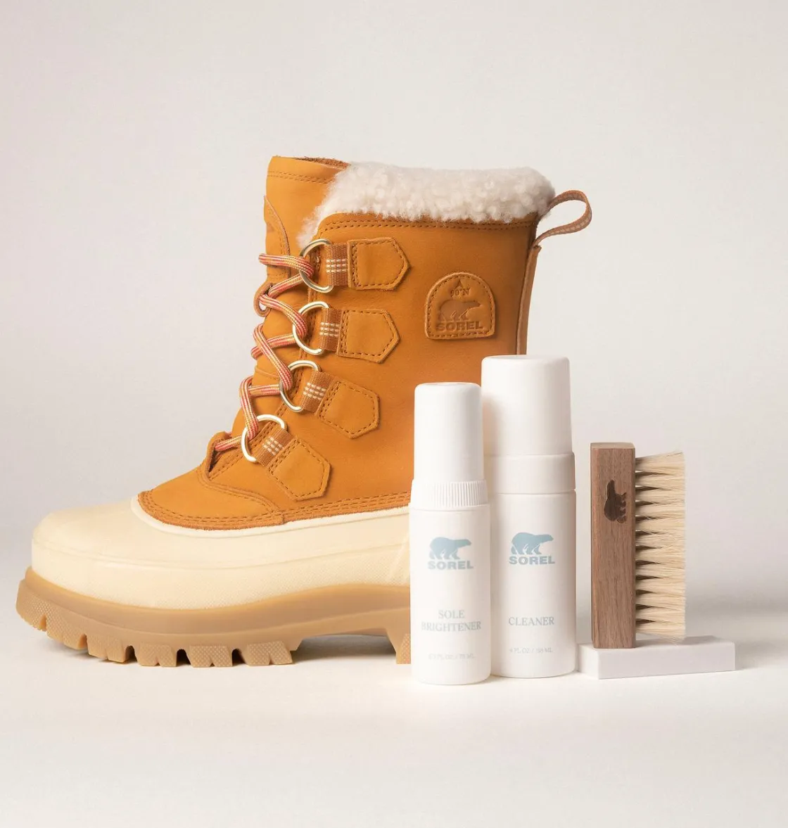 SOREL Essential Shoe Care Kit White New
