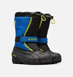 SOREL FLURRY™ Children's Boot Black, Super Blue Discount