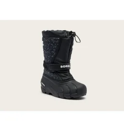 SOREL FLURRY™ Print Children's Boot Black, Sea Salt Best