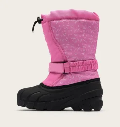 SOREL FLURRY™ Print Youth Boot Orchid, Black Hot