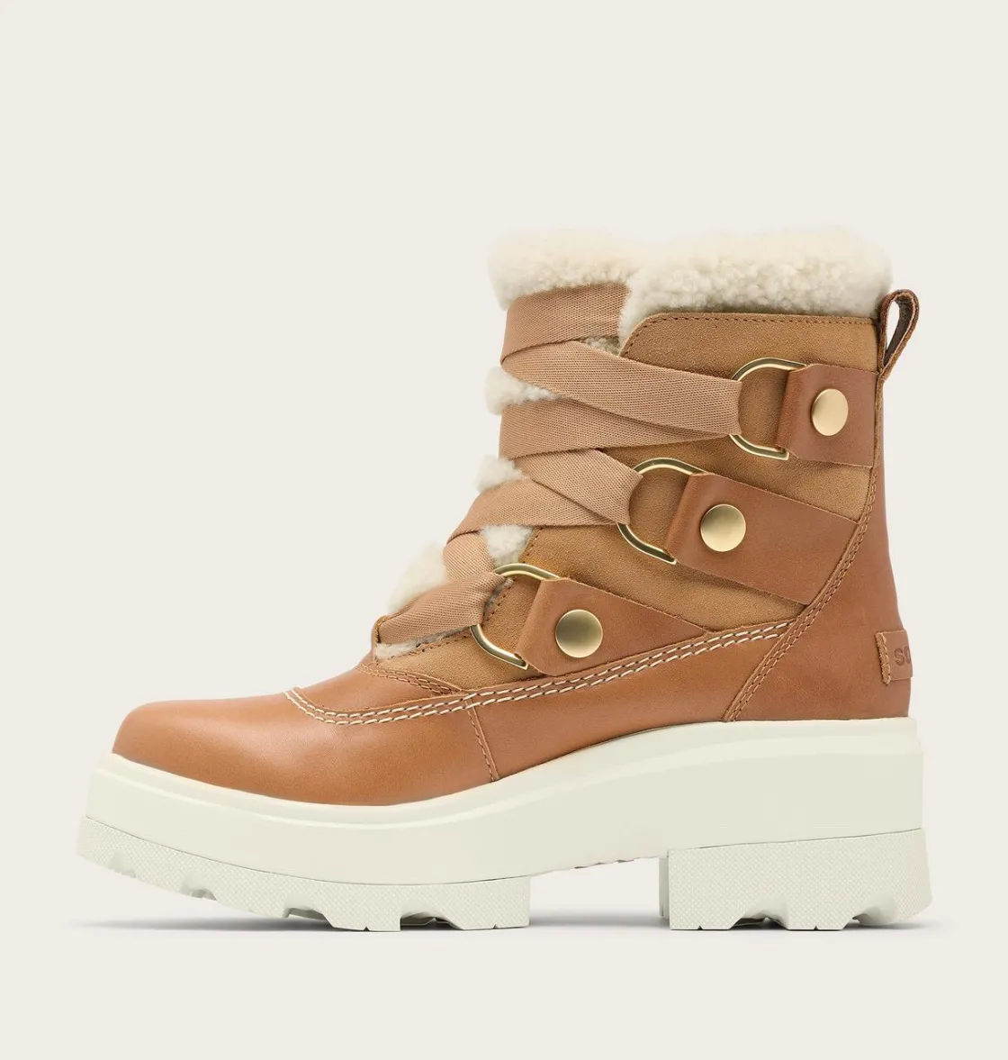 SOREL JOAN FRWD™ COZY Women's Waterproof Boot Tawny Buff, Honey White Online