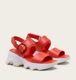 SOREL Kinetic™ Impact Wedge Women's Sandal Crimson Fire, Honey White Clearance