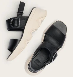 SOREL Kinetic™ Impact Wedge Women's Sandal Black, Chalk Discount