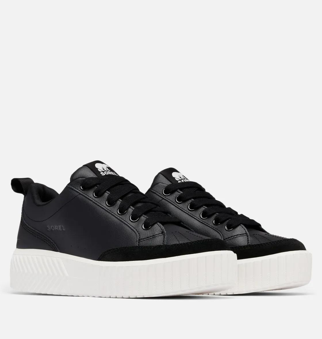 SOREL Ona Ave™ Low Waterproof Women's Sneaker Black, Sea Salt Hot