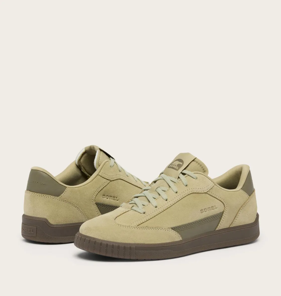 SOREL Ona™ Drift Men's Sneaker Dusty Twill, Gum 15 Outlet
