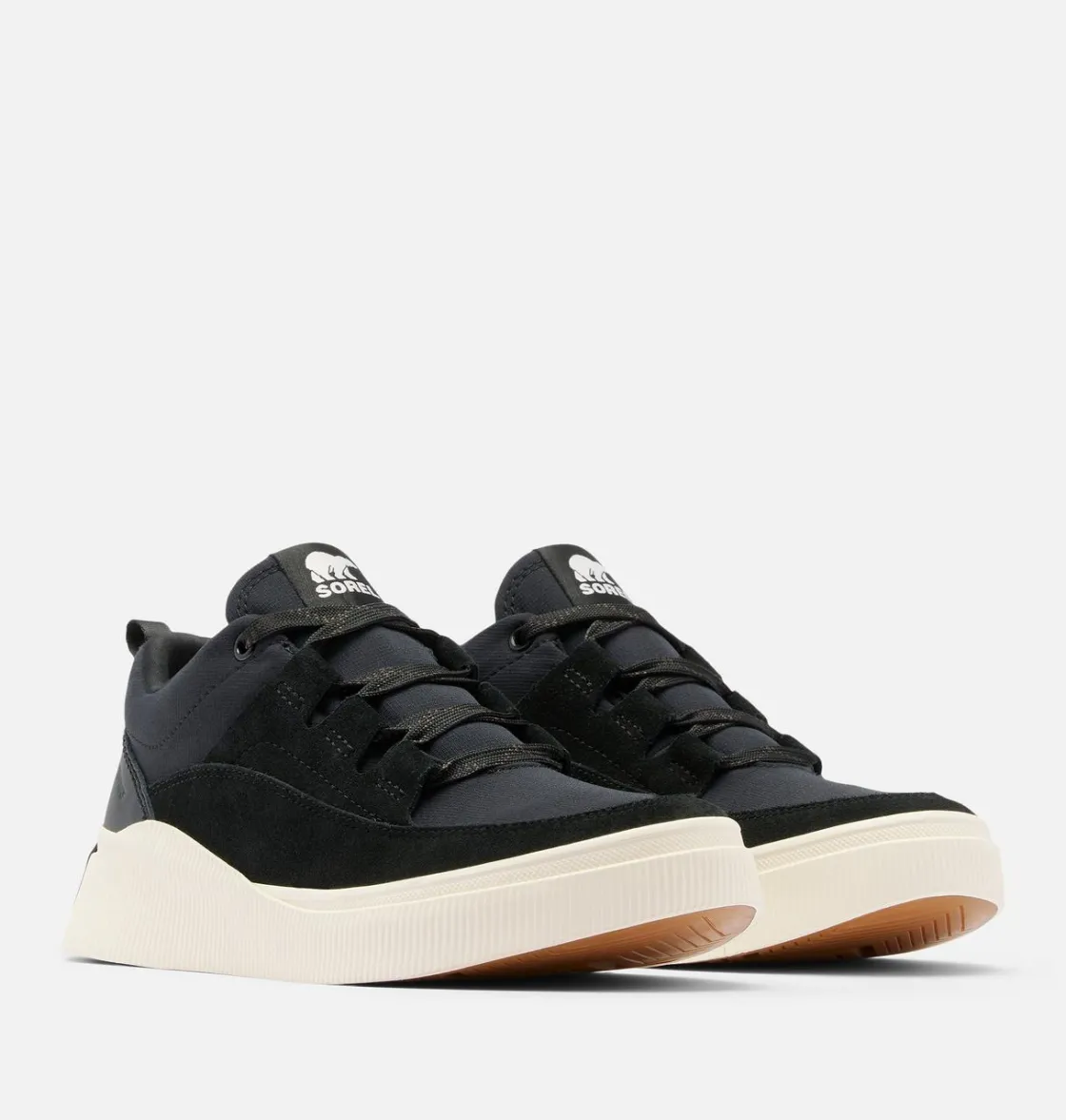 SOREL OUT N ABOUT™ IV Low Women's Waterproof Sneaker Black, Gum 2 New