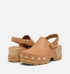 SOREL Roam’n Clog™ RVT Women's Shoe Tawny Buff, Gum 17 New