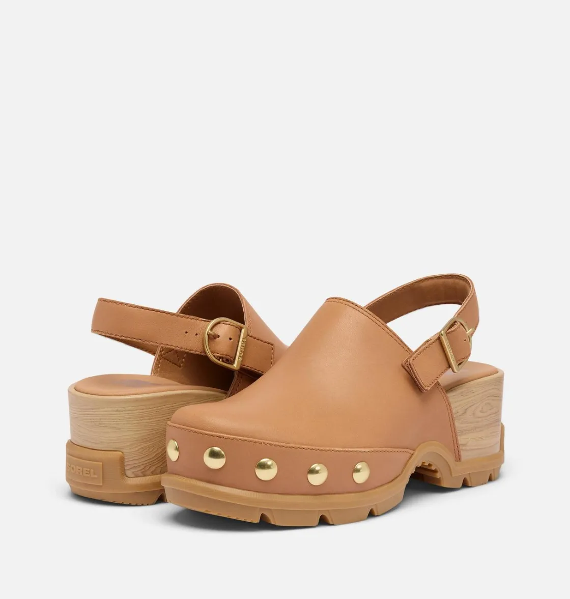 SOREL Roam’n Clog™ RVT Women's Shoe Tawny Buff, Gum 17 New