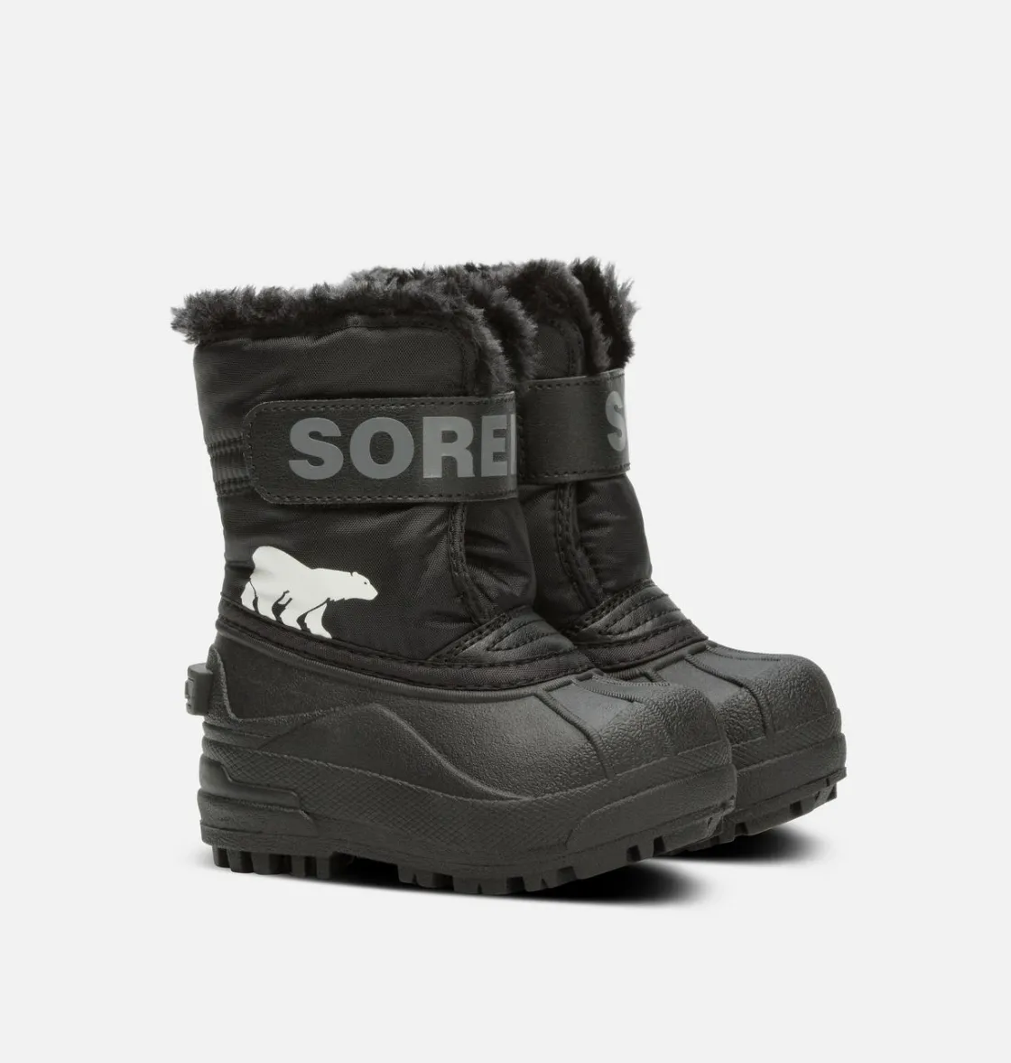 SOREL SNOW COMMANDER™ Toddler Boot Black, Charcoal New