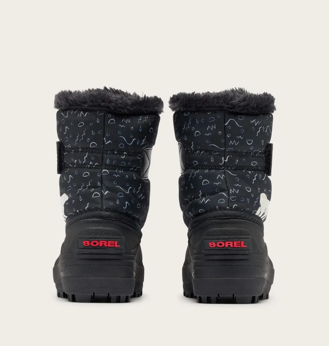 SOREL SNOW COMMANDER™ Toddler Boot Black, Bright Red Clearance
