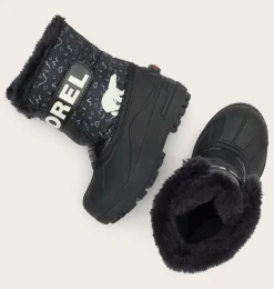 SOREL SNOW COMMANDER™ Toddler Boot Black, Bright Red Clearance