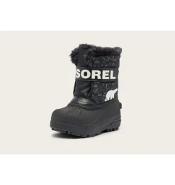 SOREL SNOW COMMANDER™ Toddler Boot Black, Bright Red Clearance