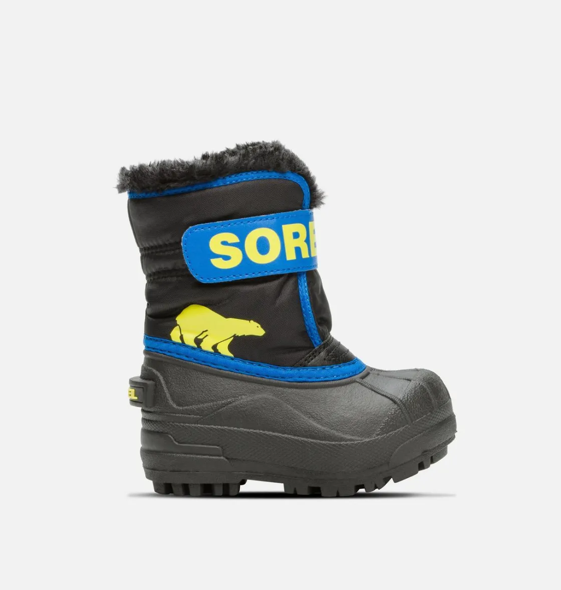 SOREL SNOW COMMANDER™ Toddler Boot Black, Super Blue Outlet