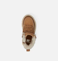 SOREL EXPLORER™ III Lace Children's Waterproof Boot Tawny Buff, Bleached Ceramic Outlet
