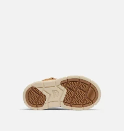 SOREL EXPLORER™ III Lace Children's Waterproof Boot Tawny Buff, Bleached Ceramic Outlet