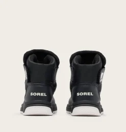 SOREL TODDLER WHITNEY™ III STRAP MID Winter Boot Black, Sea Salt Hot