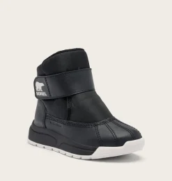 SOREL TODDLER WHITNEY™ III STRAP MID Winter Boot Black, Sea Salt Hot