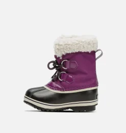 SOREL YOOT PAC™ Nylon Children's Waterproof Boot Wild Iris, Dark Plum New