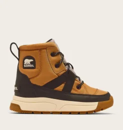 SOREL YOUTH WHITNEY™ III MID WP Tawny Buff, Black Clearance
