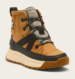 SOREL YOUTH WHITNEY™ III MID WP Tawny Buff, Black Clearance